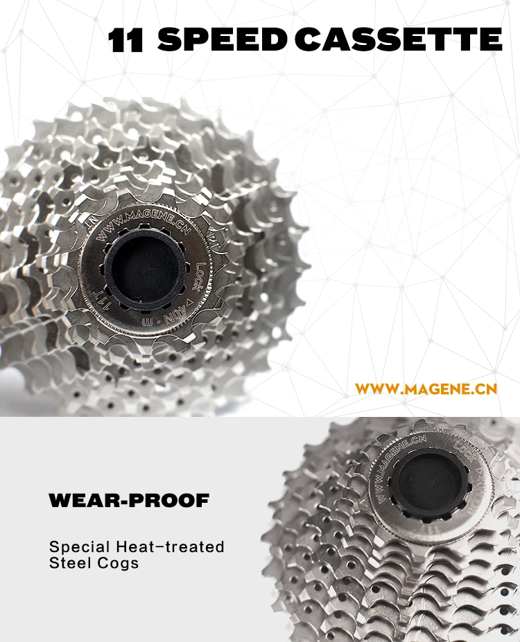

MAGENE 11-28T 11S Speed Road Bike Bicycle Cassette Freewheel For shimano - GRAVATBicycle Trainers Rollers