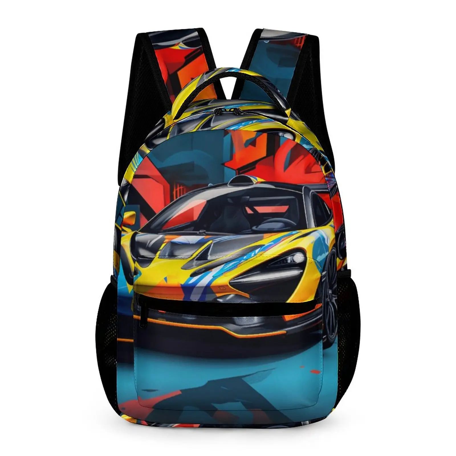 

Fantastic Sports Car Backpack Wall Graffiti Various Styles Kawaii Backpacks Male College Big School Bags High Quality Rucksack