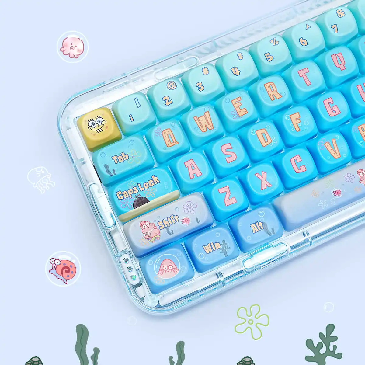 Kawaii милые колпачки для клавиш с тематикой Губка Боб 148 полный набор мультяшный
