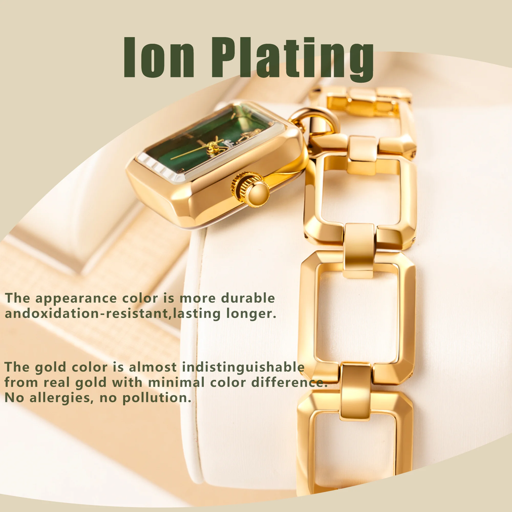 Новинка женские кварцевые часы YaLaLuSi маленькие золотого цвета с синим