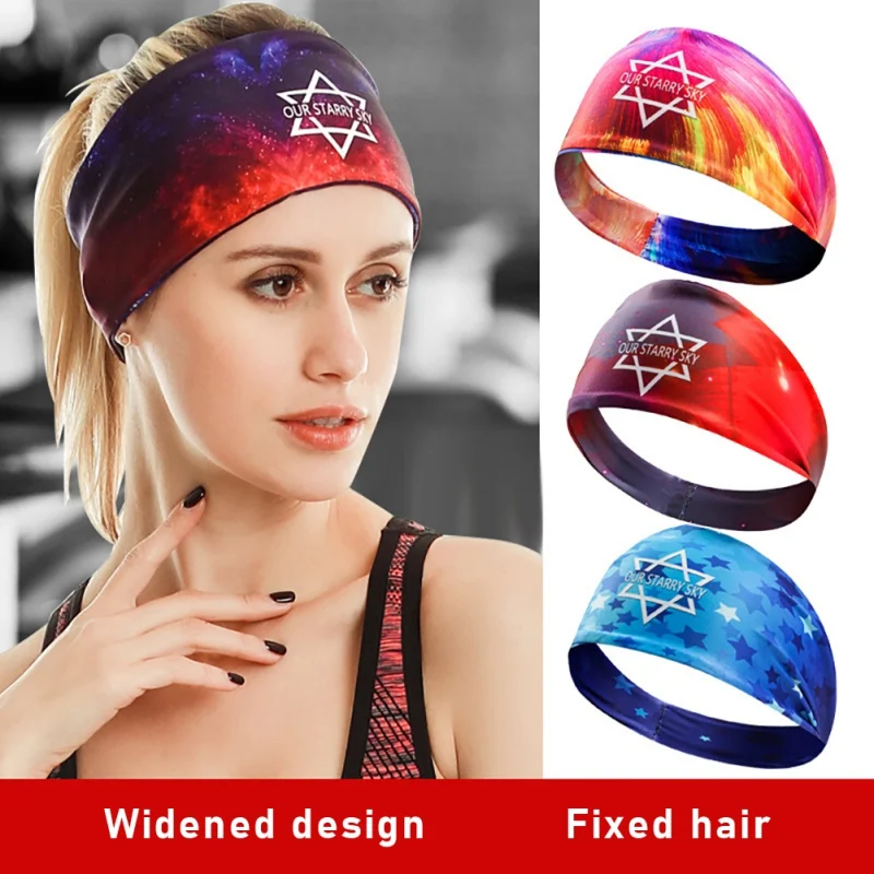 

Fashion Sports Headband Non-slip Headband Running Sports Elastic Yoga Headwear Women Turban Head Warp Fitness Sports Safety