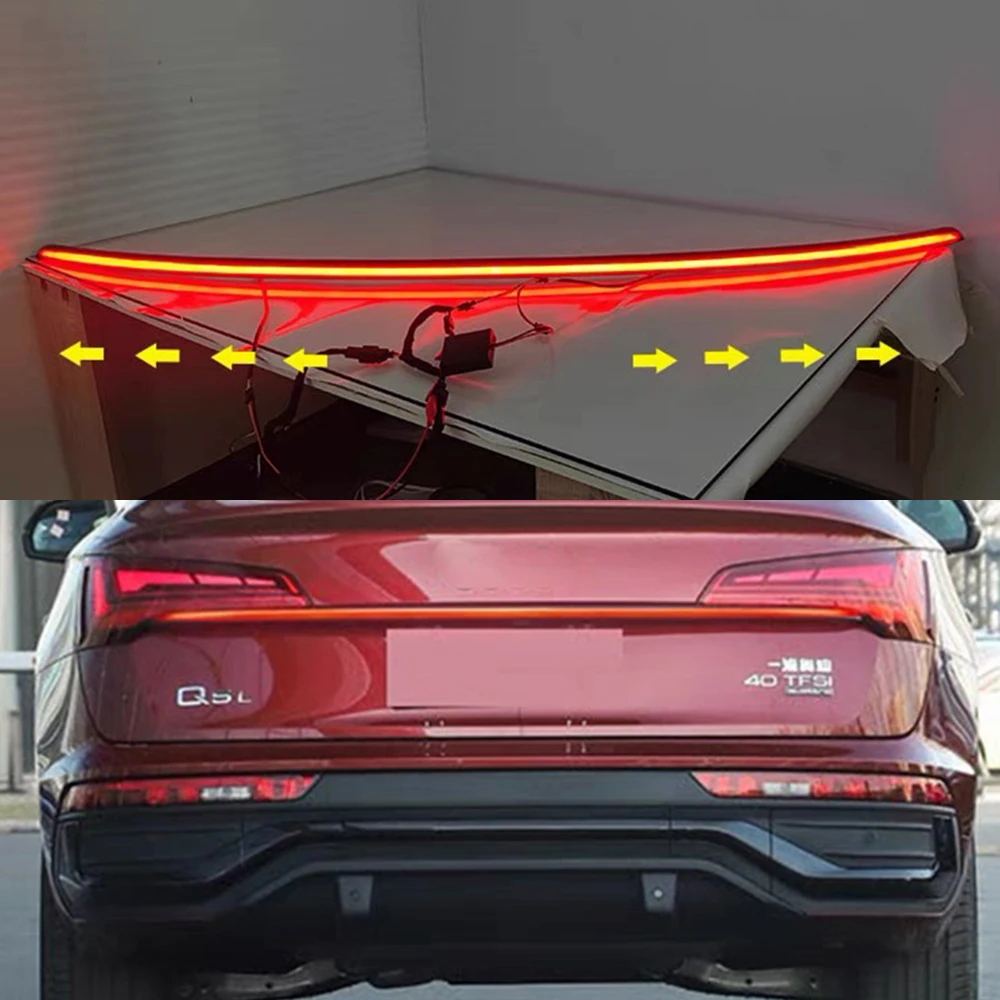 

Through trunk tail light Fit for audi Q5 2020-2022 rear lamp modified streamer through tail light LED turn signal width light