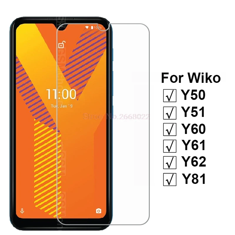3-1 шт. закаленное стекло для Wiko View5 4 Lite Plus, Защита экрана для Wiko Y50 Y51 Y60 Y61 Y62 Y81 Sunny5 Lite, защитное стекло