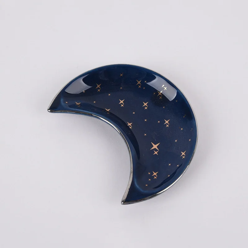 Поднос для хранения ювелирных изделий Moon декоративные контейнеры колец тарелок