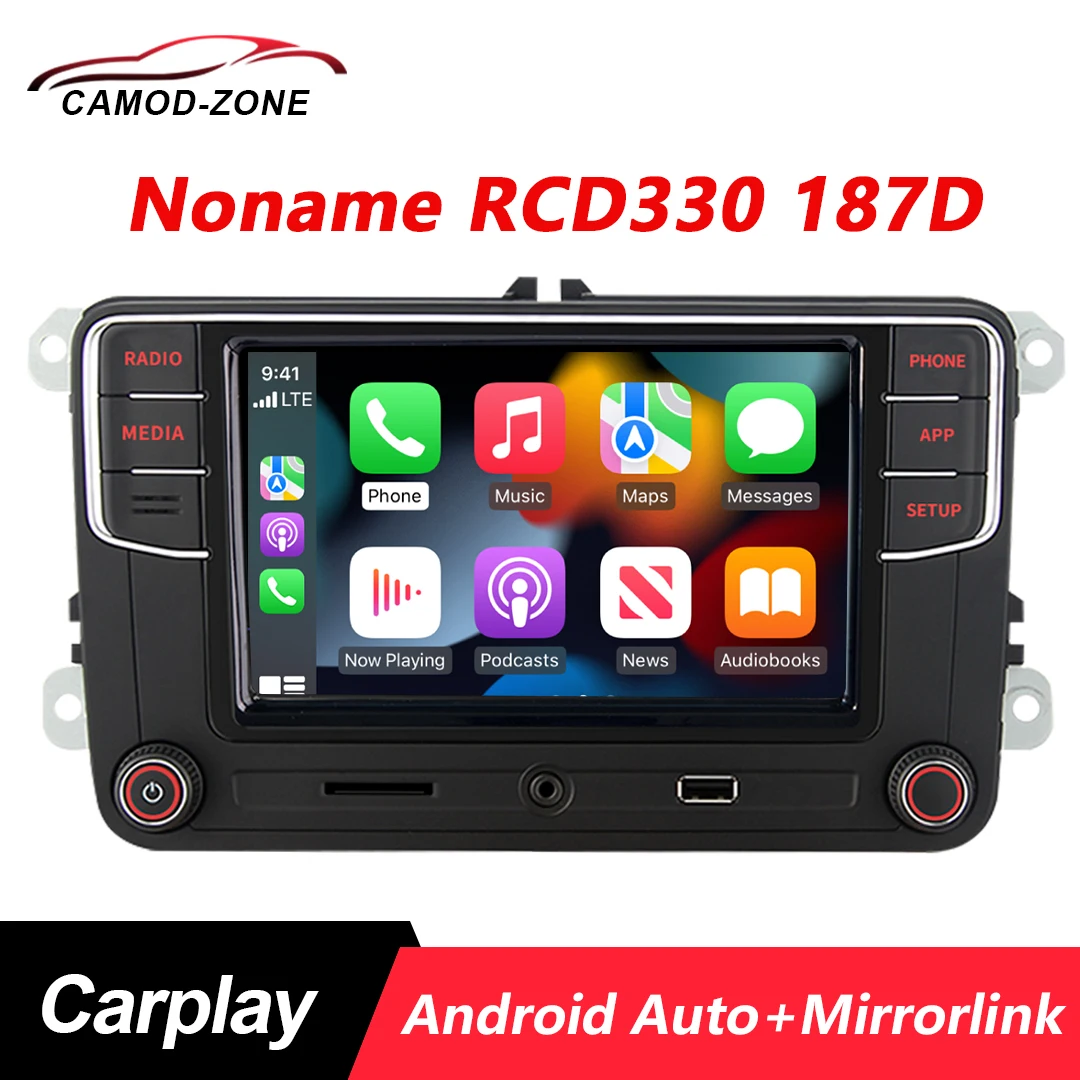 Автомобильный радиоприемник Noname RCD330 plus Carplay 6RD 035 187D Android Auto MIB головное устройство
