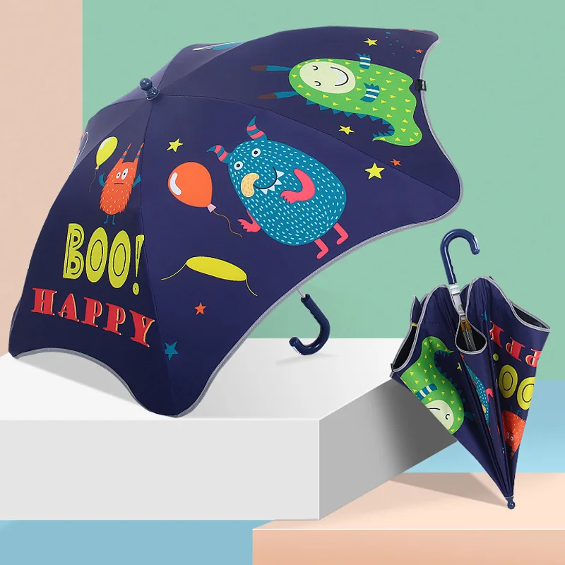 

Lightweight Cartoon Children's Umbrella Children's Umbrella Cute Rounded Anti-Poke Safety Umbrella Cartoon Luminous Children's
