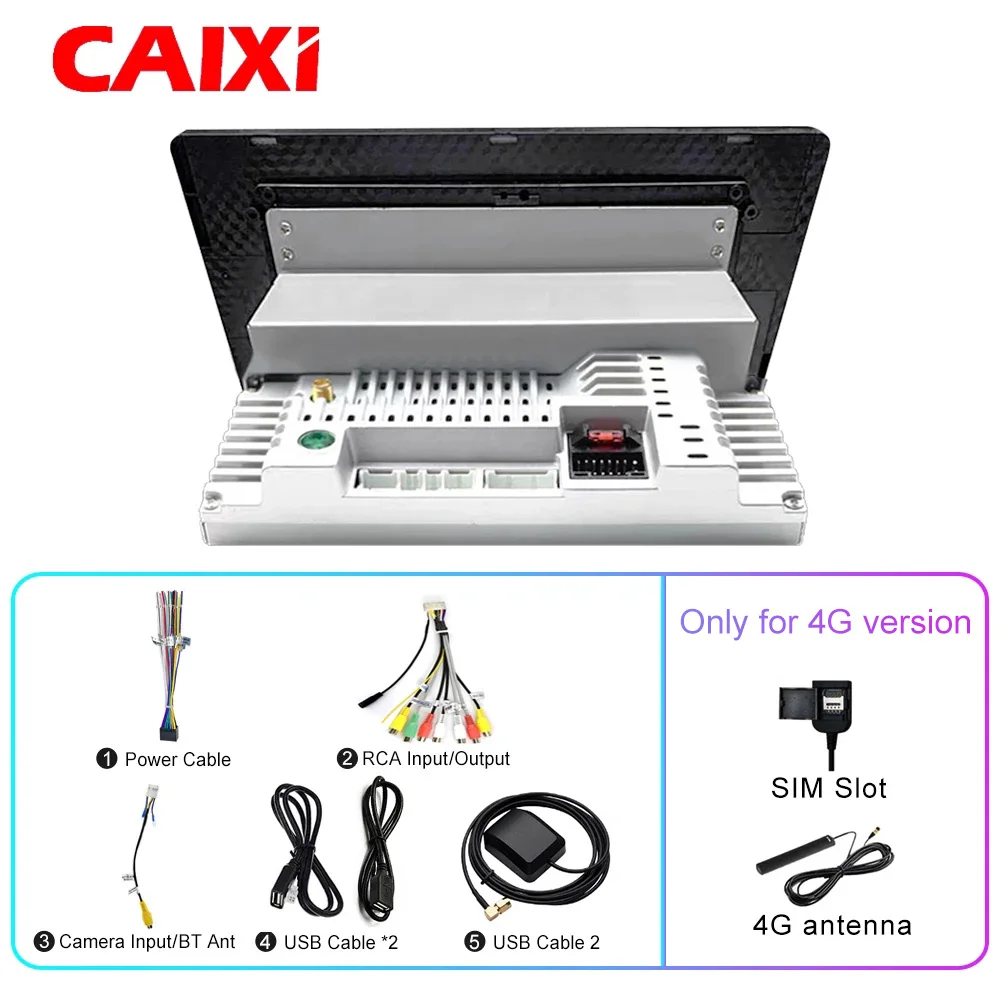 Caixi 9/10-дюймовый Android 10 1 Din Автомобильный мультимедийный видеоплеер с радио и карплеем gps авторадио vw Nissan Hyundai Toyota kia.