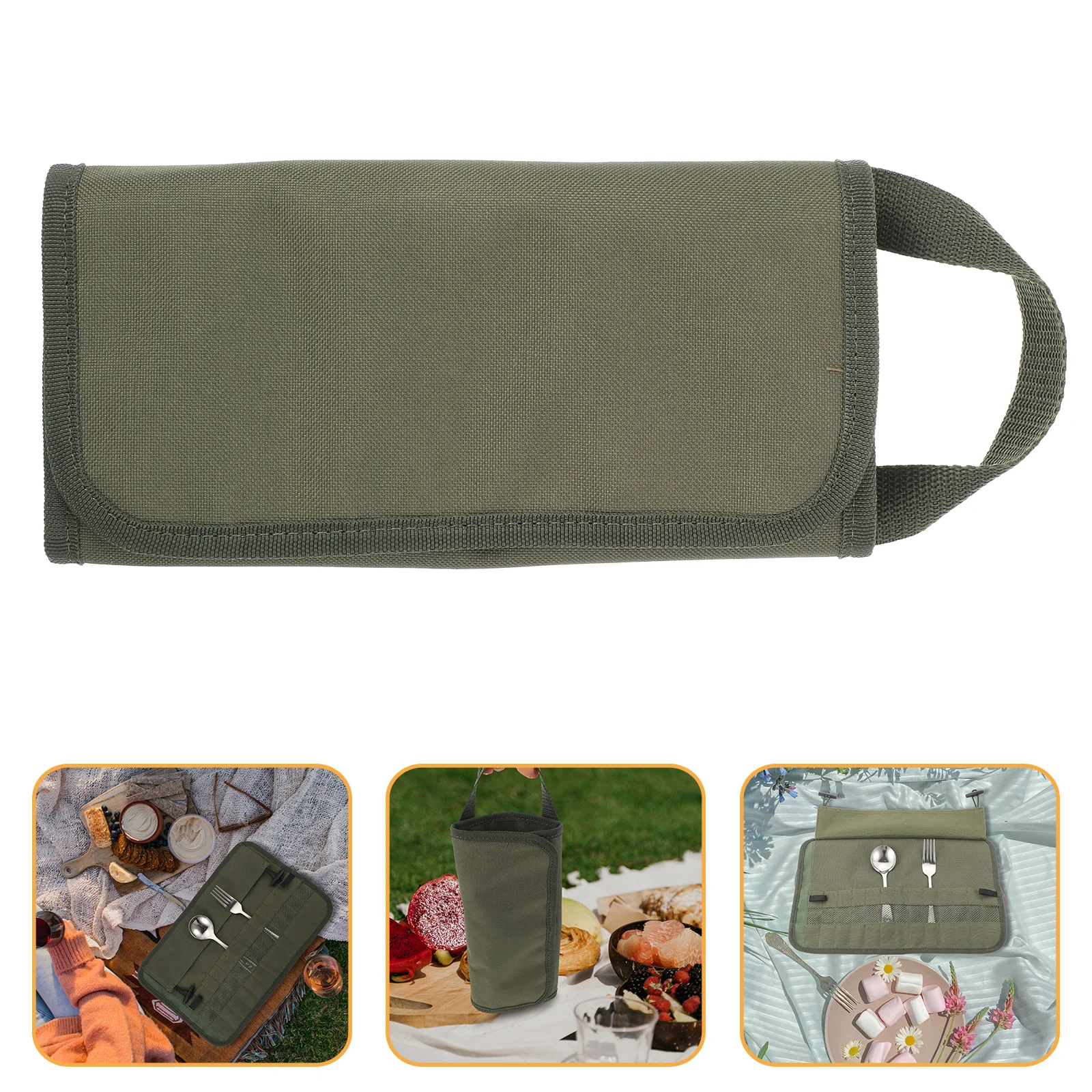 

Storage Camping Cutlery Tableware Flatware Picnic Case Travel Silverware Silver Utensils Pouch Utensil Barbecue Outdoor camping