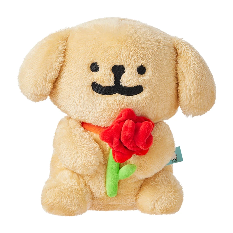 Лидер продаж Miniso Line Puppy Golden Sitting Rose Doll Милая плюшевая кукла для девочек подарок на