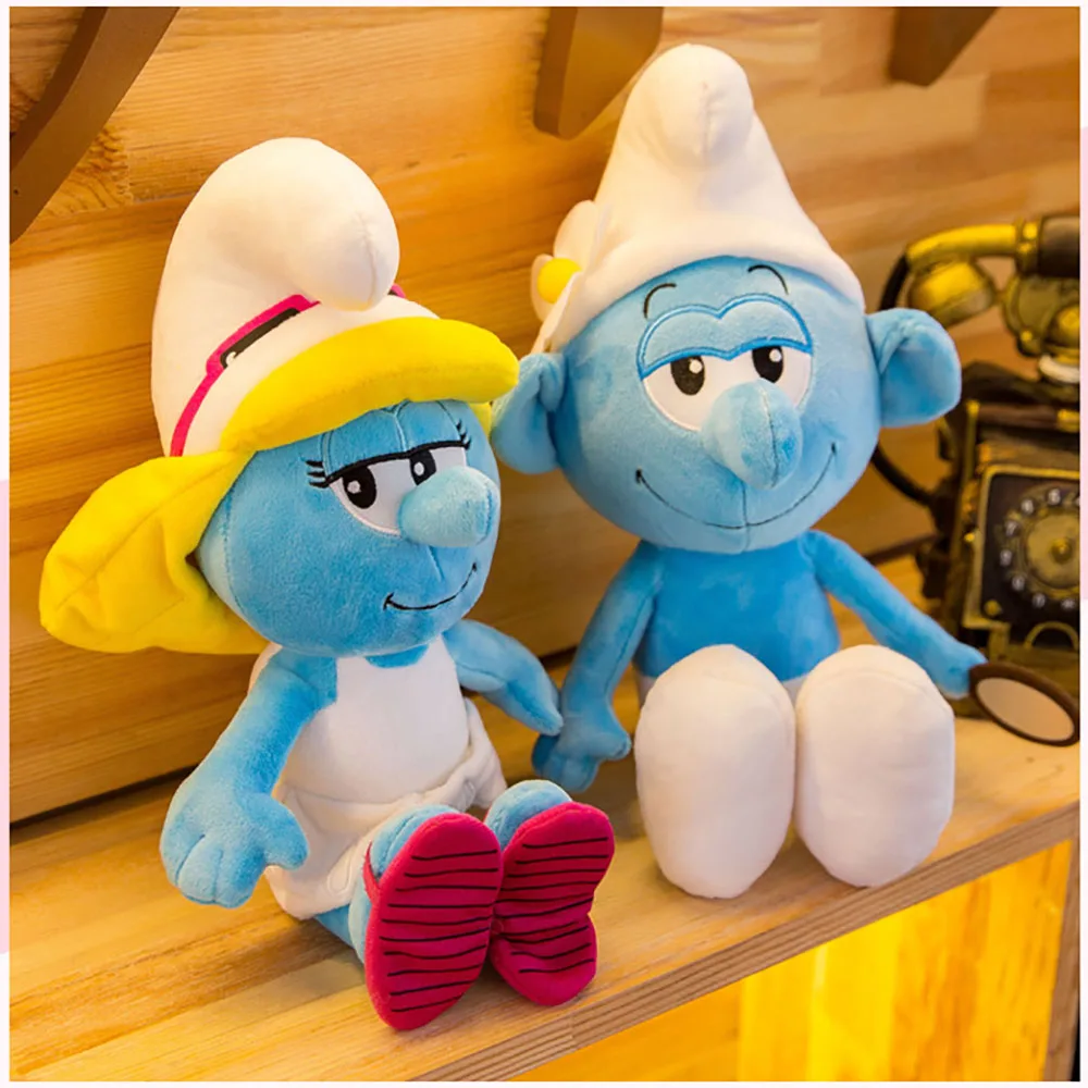 

Cartoon Anime Smurfs Plush Dolls Toy Cute Disney Smurfs Painter Engineer Chef Modeling Soft Stuffed Plush Toys Kid Birthday Gift