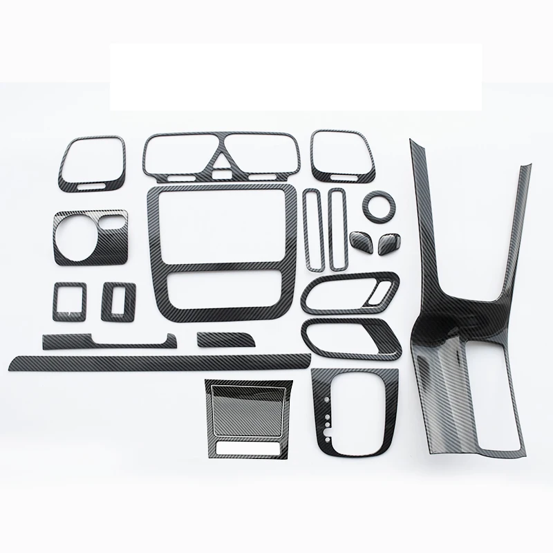 

For Volkswagen VW Scirocco 2009-2017 Full set of Carbon fiber Car Dashboard Outlet Sticker Cover Gear Shift Trim car Accessories