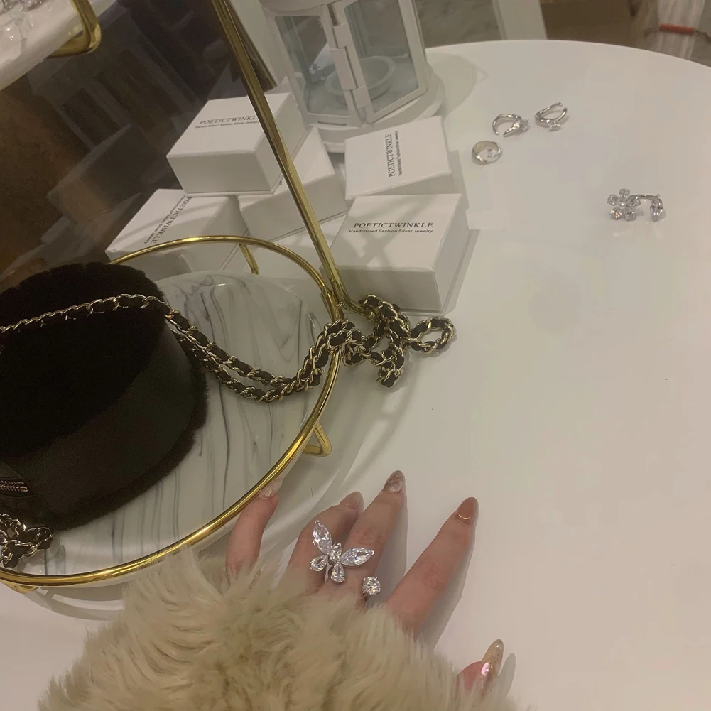 Новинка 2022 кольцо с бабочкой на вынос женское трехмерное открытие может