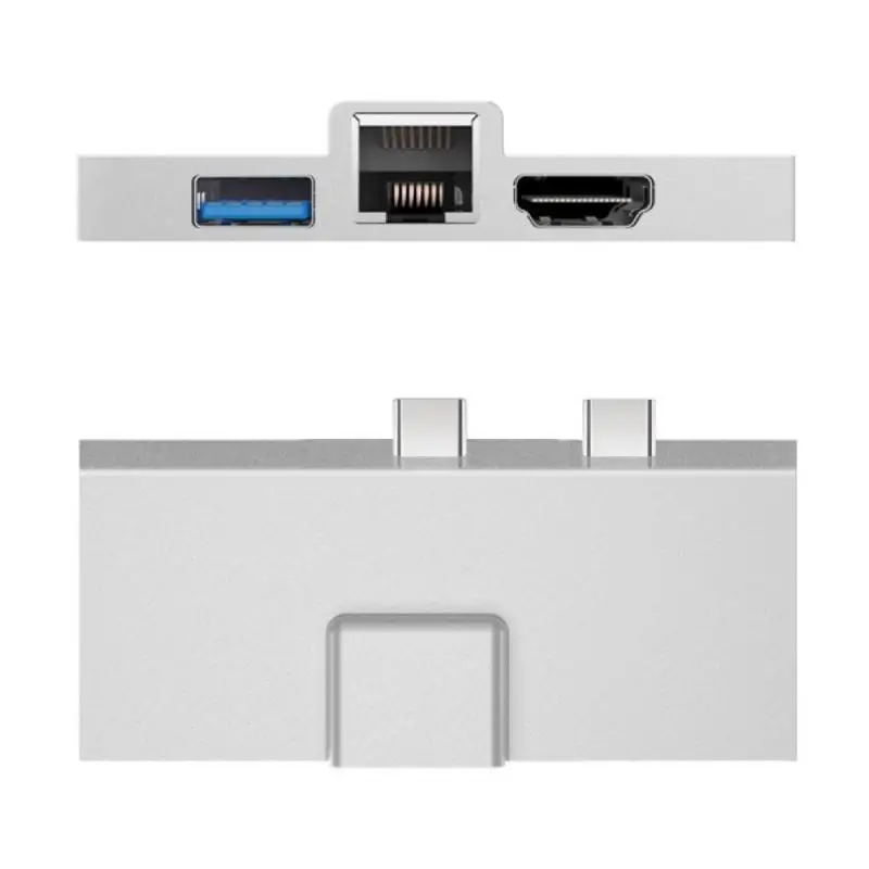 

Док-станция 7 в 1 для Surface X/8/9, док-станция Gigabit LAN HDMI, совместимая с коаксиальным расширением USB3.0 Hub