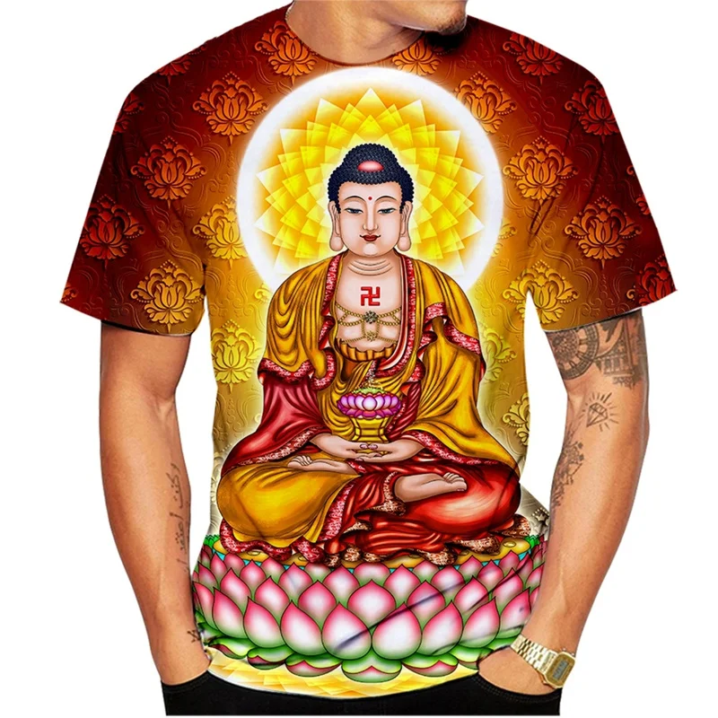 

Женская футболка с принтом Будды Шакьямуни