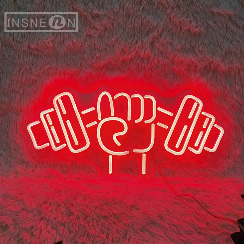 Неоновая идентификационная лампа для гимнастического зала с клиновым