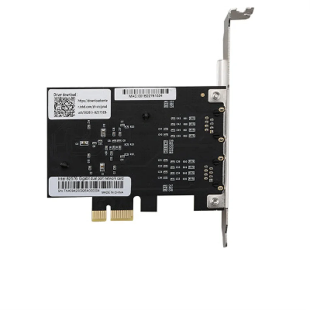 

PCI-E 2 5G Gigabit Network Card RJ45 Dual-port Wired Cards Ethernet Adapter Controller for Different Chassis Models