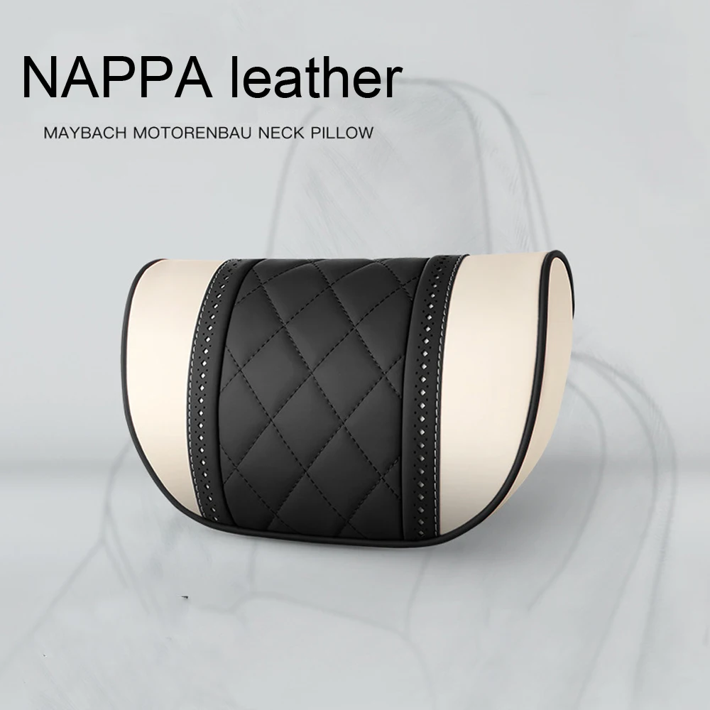 

For Mercedes Maybach S-Class Headrest NAPPA Leather Car Pillows Car Travel Neck Rest Pillow Seat Lumbar pillow Auto Accessories