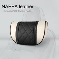 for mercedes maybach s class headrest nappa leather car pillows car travel neck rest pillow seat lumbar pillow auto accessories