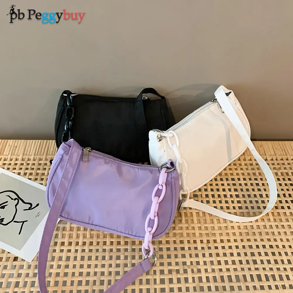

Women Casual Handbag Simple Nylon Daily Female Totes Underarm Shoulder Bags Female Shopping Totes Purse Bag For Women сумка 2022