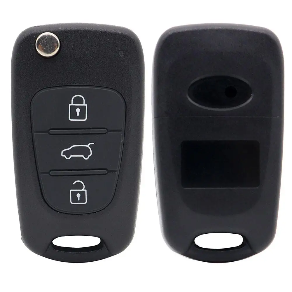 

Key Housing For Hyundai Avante I20 I30 IX35 Remote Car Key Shell Fob Cover Case Flip Folding For Kia With 3 Button K0B3