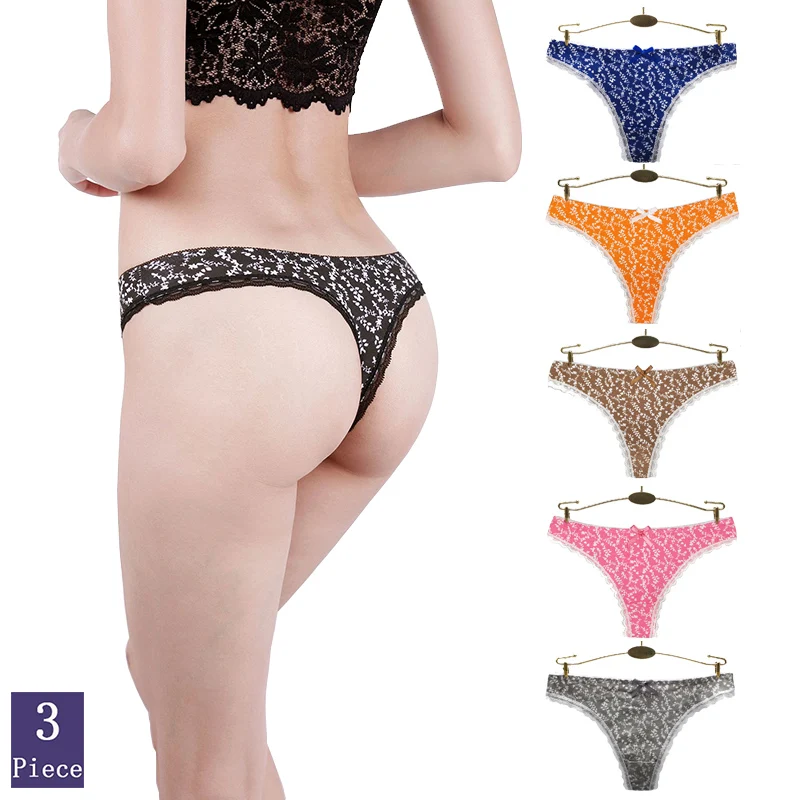 

3pcs/Set Sexy Thongs Woman Panties Fashion Beautiful Cotton Underwear Soft Comfortable Low Waist Cute Girl Briefs Lady Lingerie