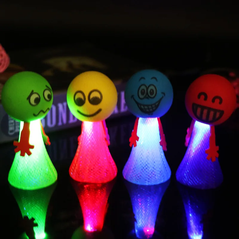 

20Pcs Cute Glow Jumping Doll Fun Game For Kids Luminous Birthday Party Toys Party Favors Goodie Bag Piniata Fillers Novelty Gift