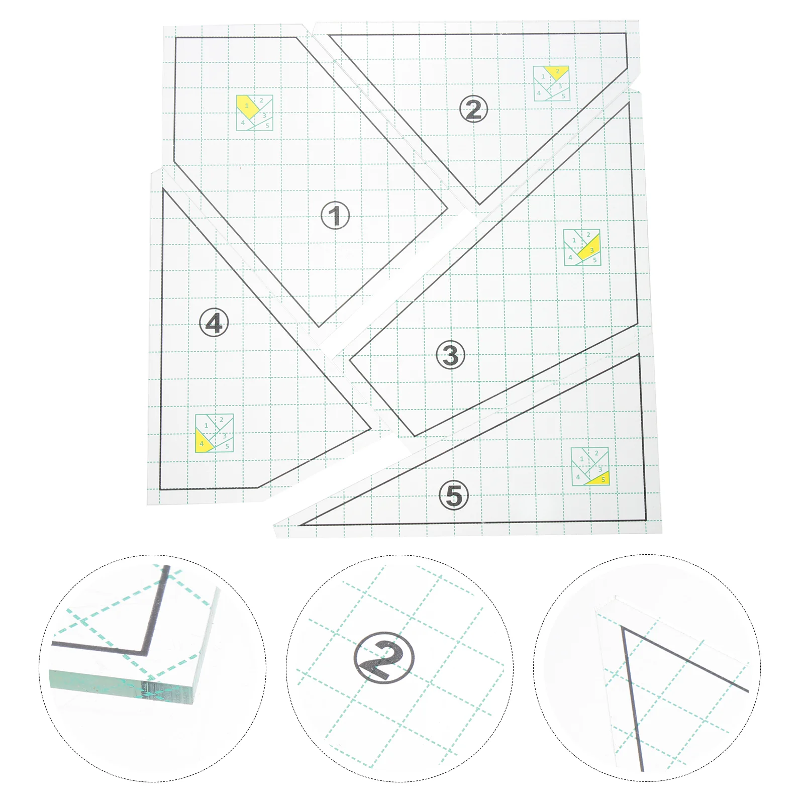 

Quiltingrulers Templates Sewingbinding Cutting Design Clothes Machine Ruler Tools Template Plate Tool Miter Easy Clothing Fabric