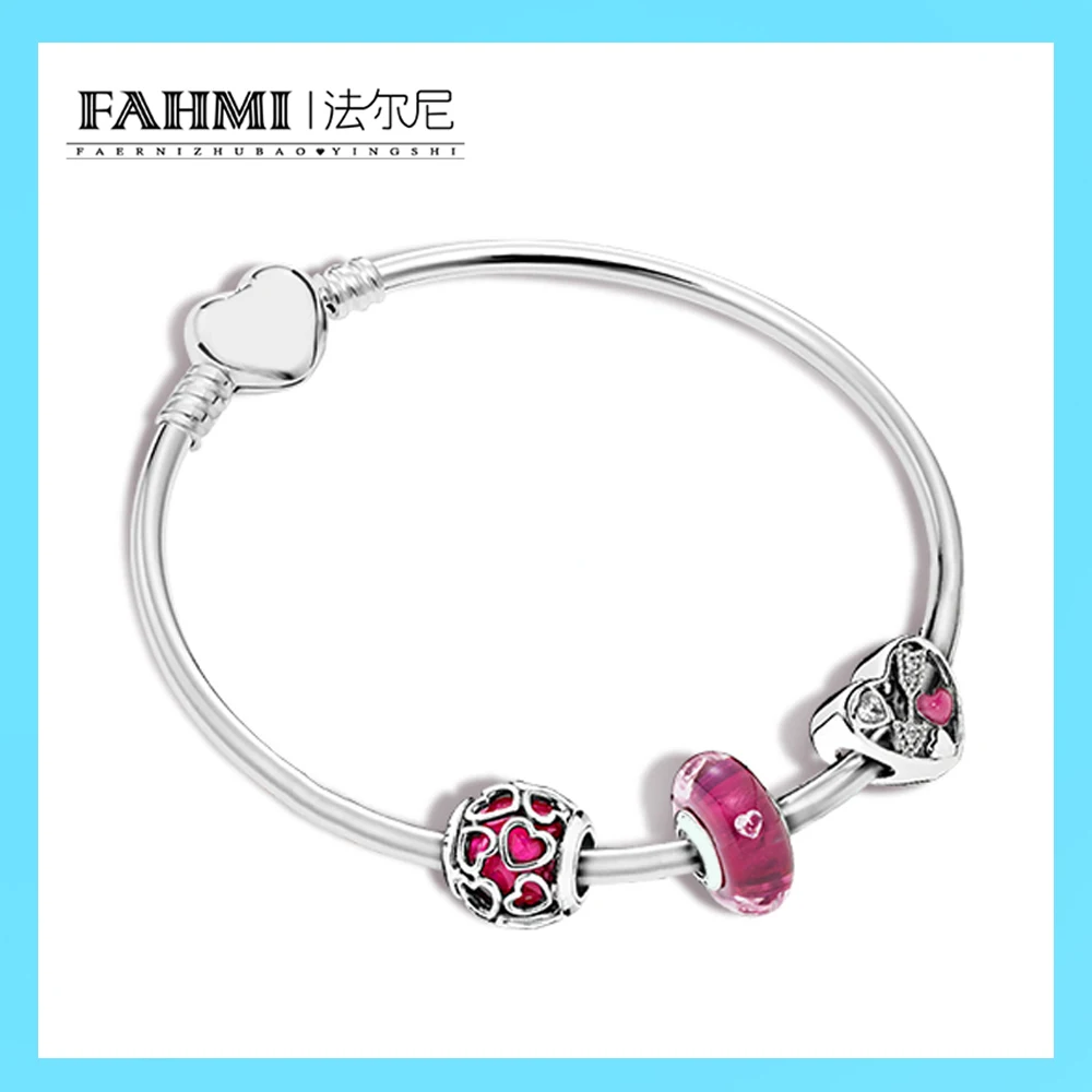 

FAHMI 100% 925 Sterling Silver 1:1 Original At First Sight ZT0184 Stringed Bracelets Set Jewelry Women Luxury Goods Store