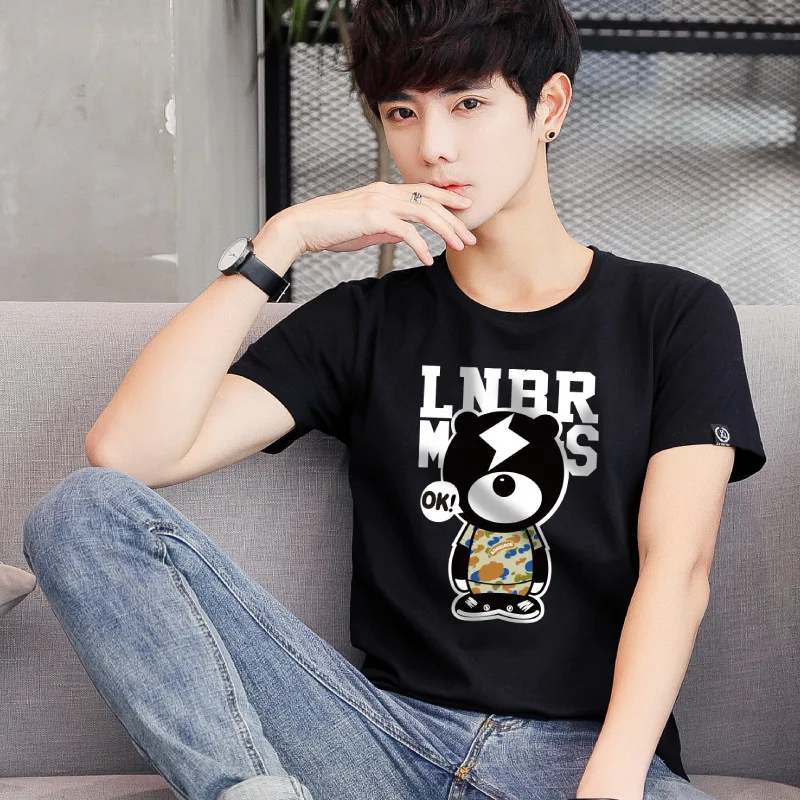 

Забавная Мужская футболка из 10865 хлопка с принтом «копающая Луна», модные мужские топы с круглым вырезом, Мужская футболка стандартной длин...