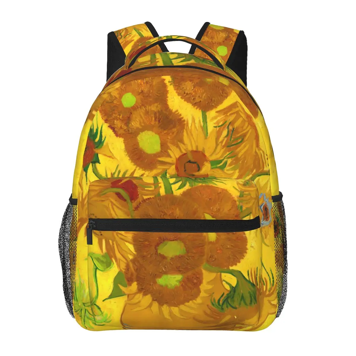 

Van Gogh Backpack Teen Sunflowers In A Vase Durable Backpacks Polyester Fashion School Bags Trekking Custom Rucksack