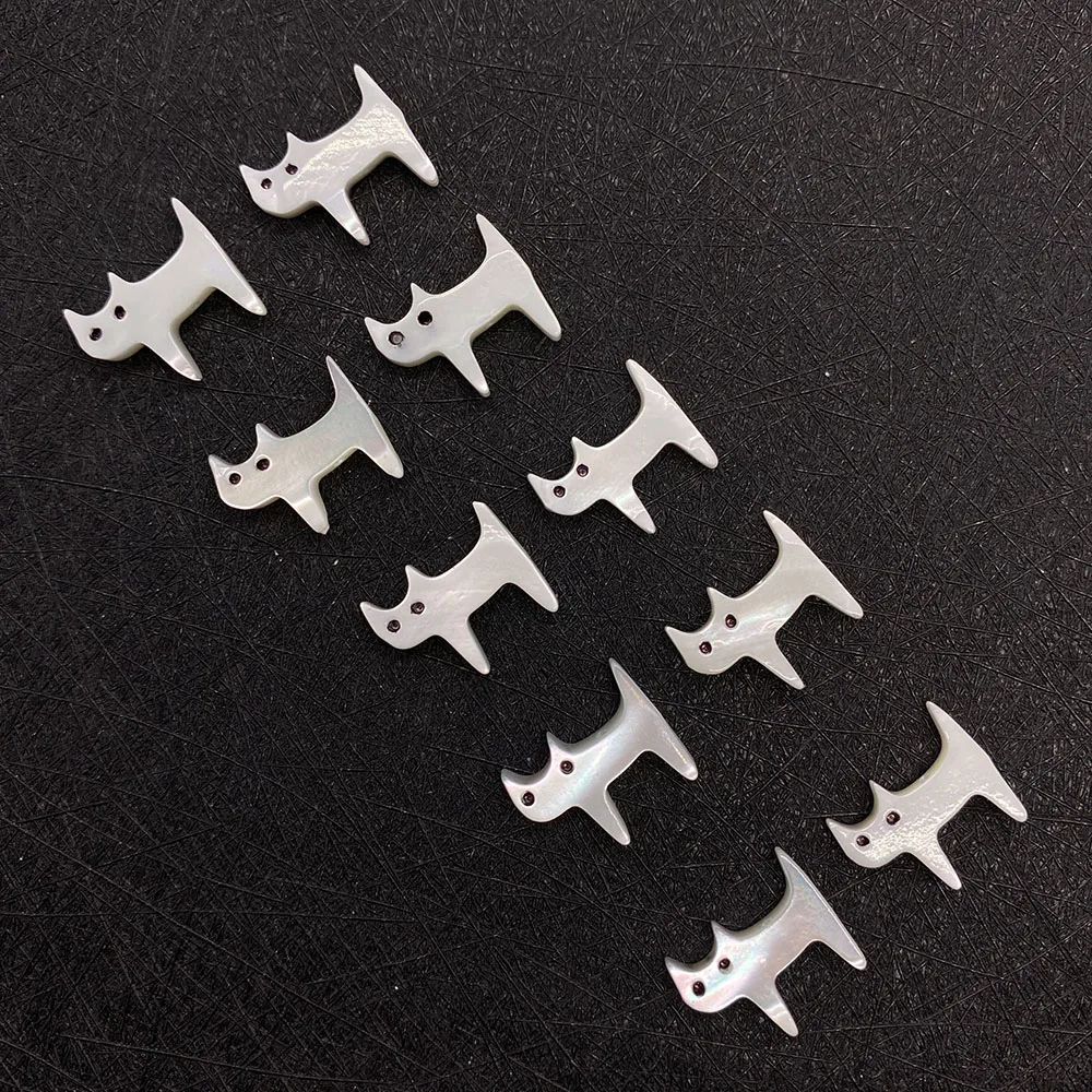 

Natural Mother Of Pearl Shell Bead Jewelry Cat Shape Shell Animal Loose Bead Jewelry Necklace DIY Making Bracelet Accessories