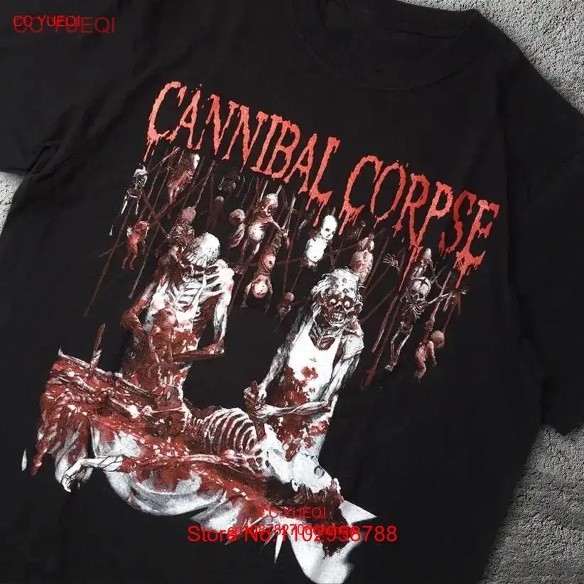 Черная футболка Butchered at Birth Cannibal Corpse хлопок S-5XL