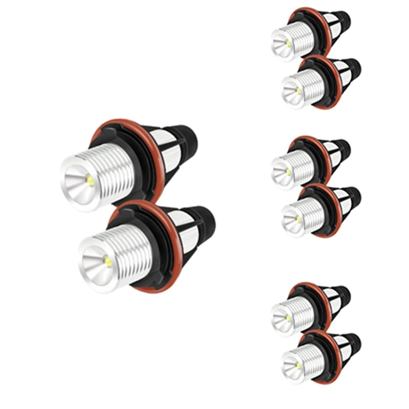 For BMW Angel Eyes 5W E39 E60 Fog Lights LED Headlights Daytime Running With Decoding