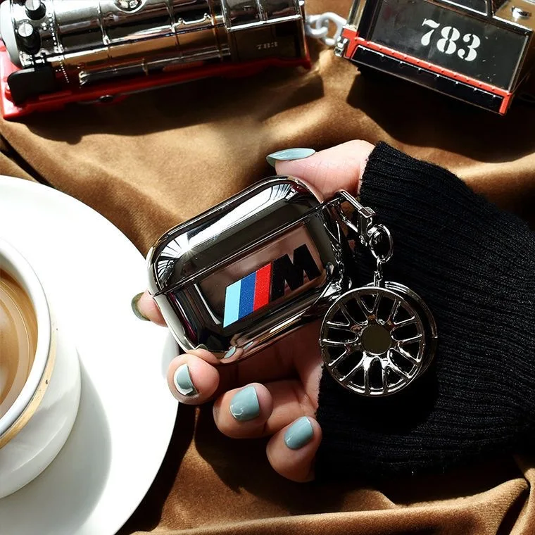 

Creative Personality Electroplating BMW M Case for IPhone AirPods 1 2 3 Pro 2 Bluetooth Earphone Case