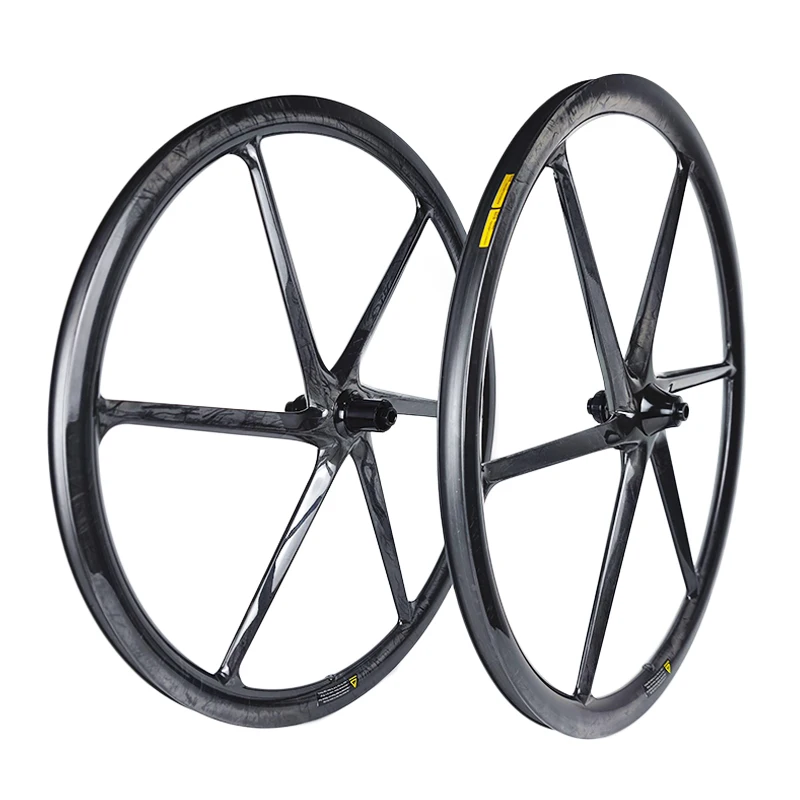 700C 6 Spoke Carbon Wheels SixSpokes Super Light Ceramic Bearing 11 Speed Clincher Road Bicycle Parts BESKARDI UCI Standard