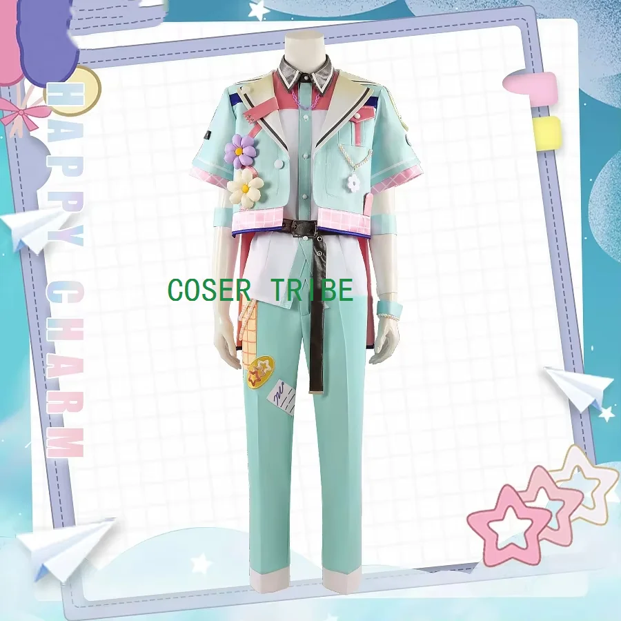 Ensemble Stars Happy Charm Akehoshi Subaru/Harukawa Sora/Sazanami Jun Game Suit Cosplay Costume Halloween Party Outfit