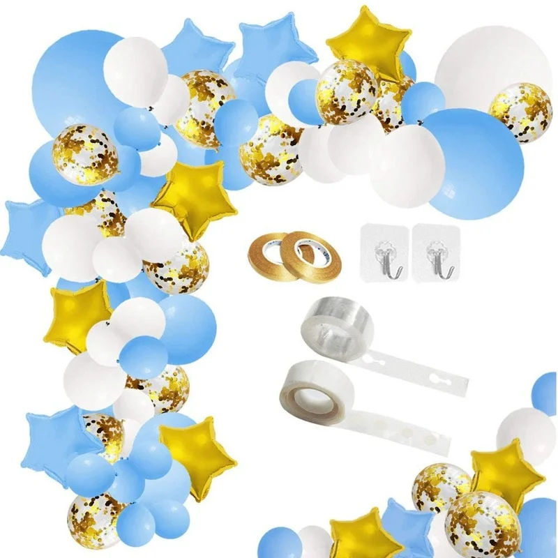 

Macaron Blue Pink Balloon Garland Arch Kit Wedding Birthday Decoration Party Balloons for Baby Ballon Set Baloon Accessories