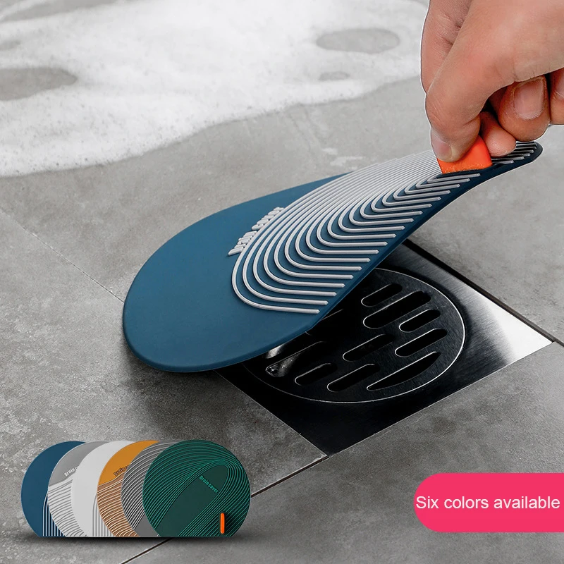 

Leakage-proof Kitchen Si Silicone Thicken Floor Drain Deodorant Pad Anti Odor Floor Drain Deodorant Cover Water Stoppe Creative