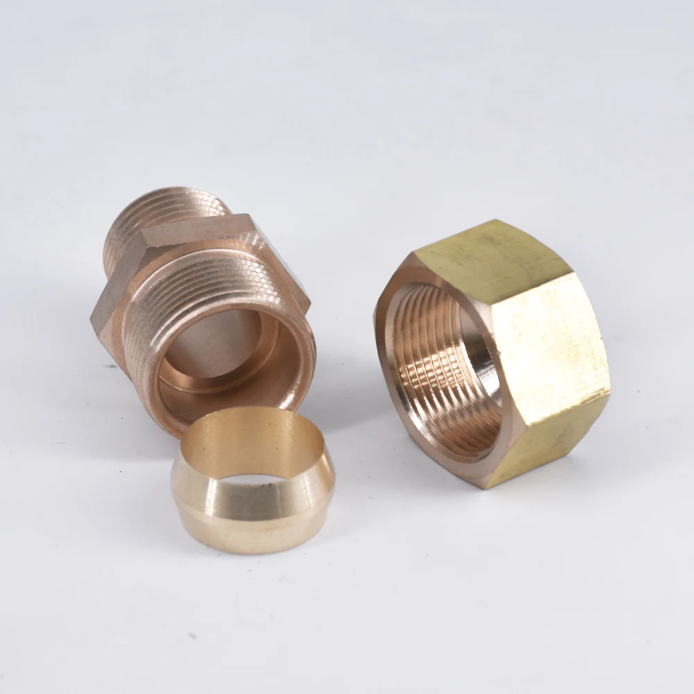 Компрессионная трубка 1/2 &quotNPT Male Fit 3/4" OD 19 мм латунный фитинг соединитель для