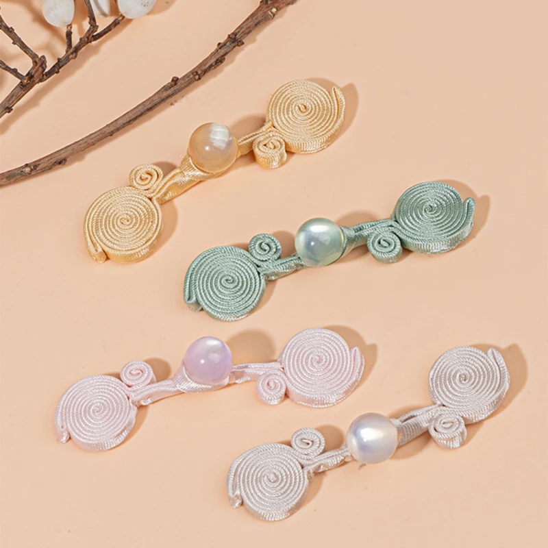 Изысканные пуговицы ручной работы из полиэстера в форме китайского узла для