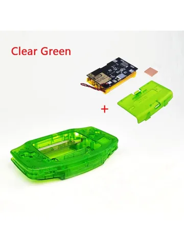 Модуль перезаряжаемой батареи 1800 мАч, литиевая флейта для Game Boy Advance с пользовательским IPS V3, оболочка, флейта