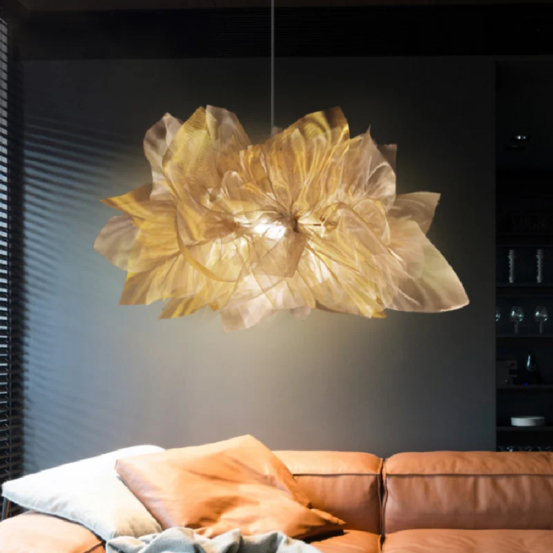 

Nordic Organza Creative Design Pendant Lights Modern Home Living Room Decoration Lamp Bedroom Cafe Bar LED Hanging Light Fixture