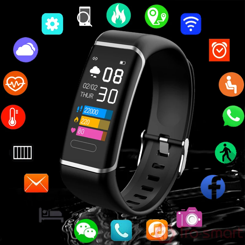 Sport Smart Watch Men Women Smartwatch Electronics Smart Clock For Android IOS Fitness Tracker New Fashion Smart-watch CT6
