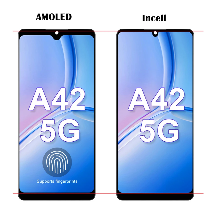Super AMOLED для Samsung A42 5G дисплей A426B A426U ЖК-дисплей с сенсорным экраном и дигитайзером в