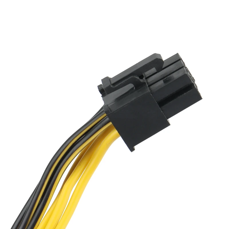 5 шт. PCI-E 6-контактный двойной 6 + 2-контактный разветвитель питания кабель 18AWG