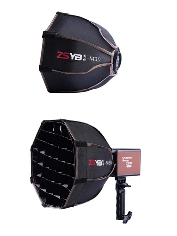 Восьмиугольный софтбокс для зонта 30 см ZHIYUN, сотовая сетка, уличная вспышка, софтбокс, используемый для S100, заполняющий свет, аксессуары для ламп для фотосъемки
