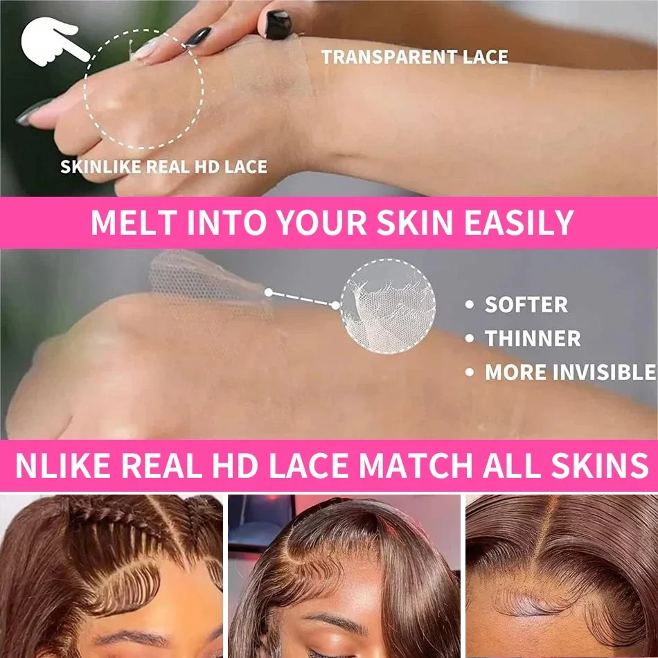 Парики женские кудрявые из натуральных волос с глубокой волной 13x6 дюймов