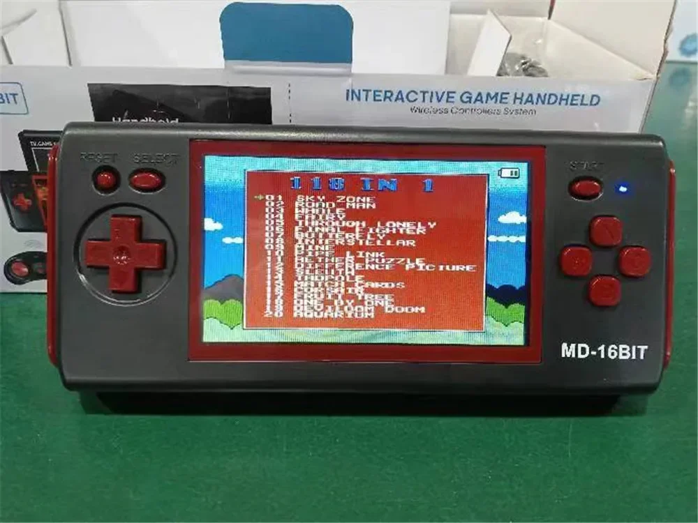 Портативный игровой ретро-консоль 4 3 дюйма MD 16 бит HDMI TV аркадная консоль 2 игрока