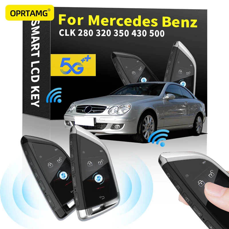 

Modified LCD screen smart car key key chain key shell For Mercedes Benz CLK 280 320 350 430 500 2000-2018 2019 2020 2021 2022