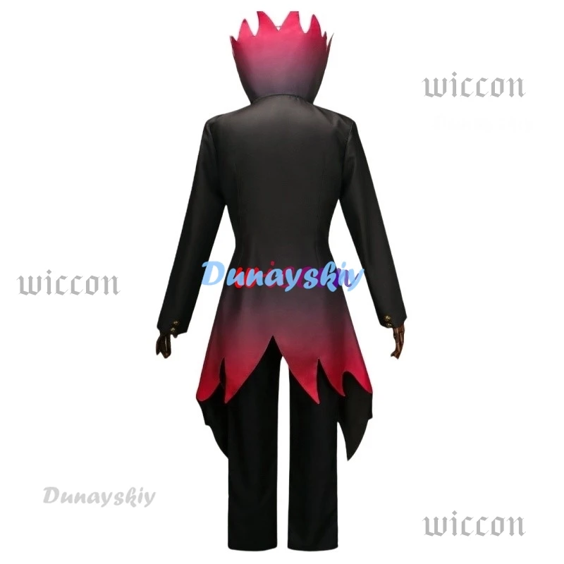 Okarun Ken Takakura Cosplay Costume Anime Dandadan Gradient Red Hem Mask Men Black Suit Glasses